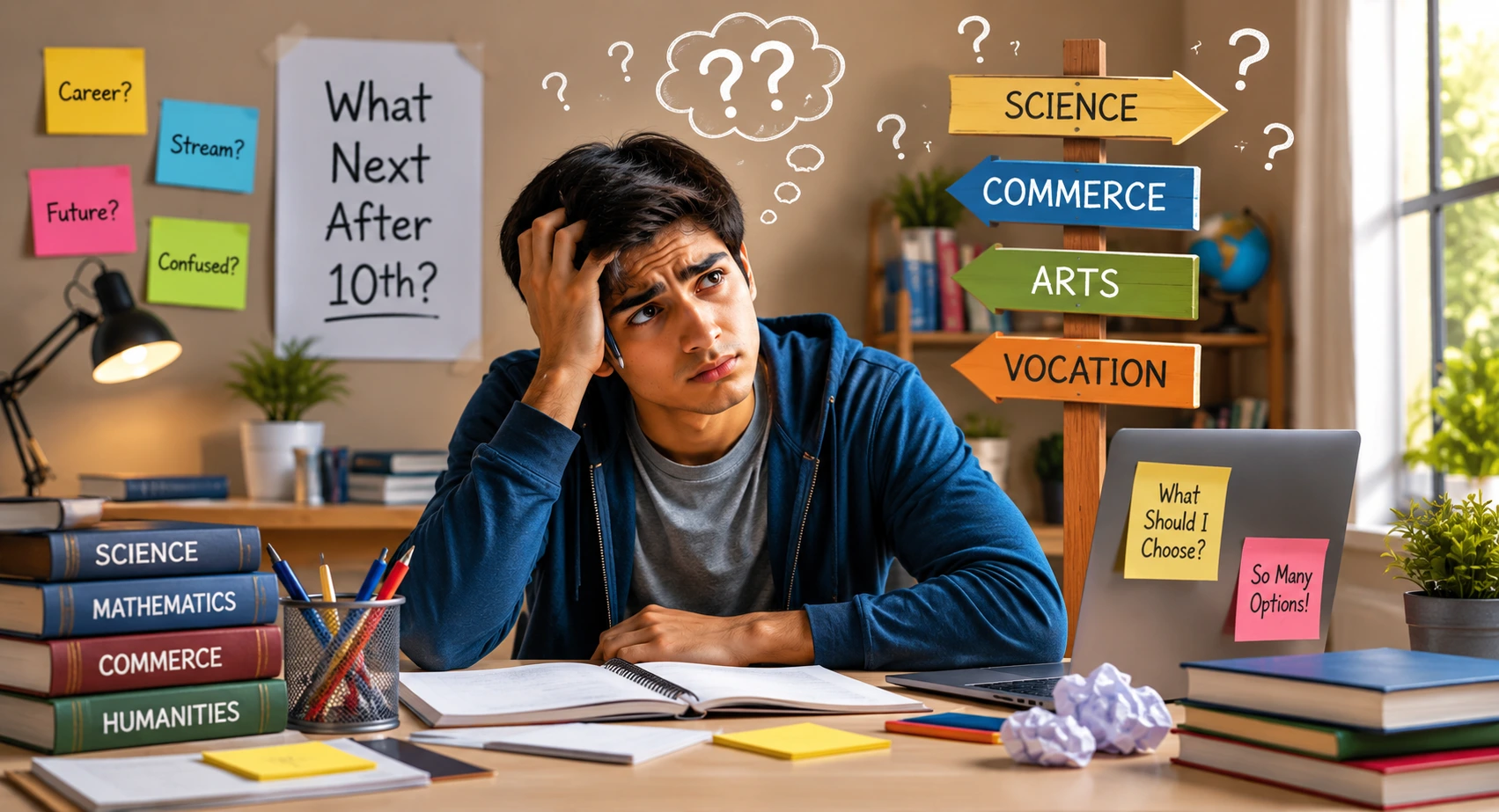 Students confused about choosing the right stream after 10th