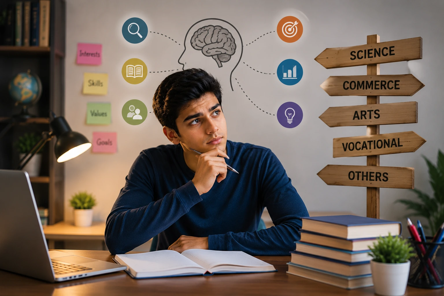 Students choosing the right stream after 10th with career guidance