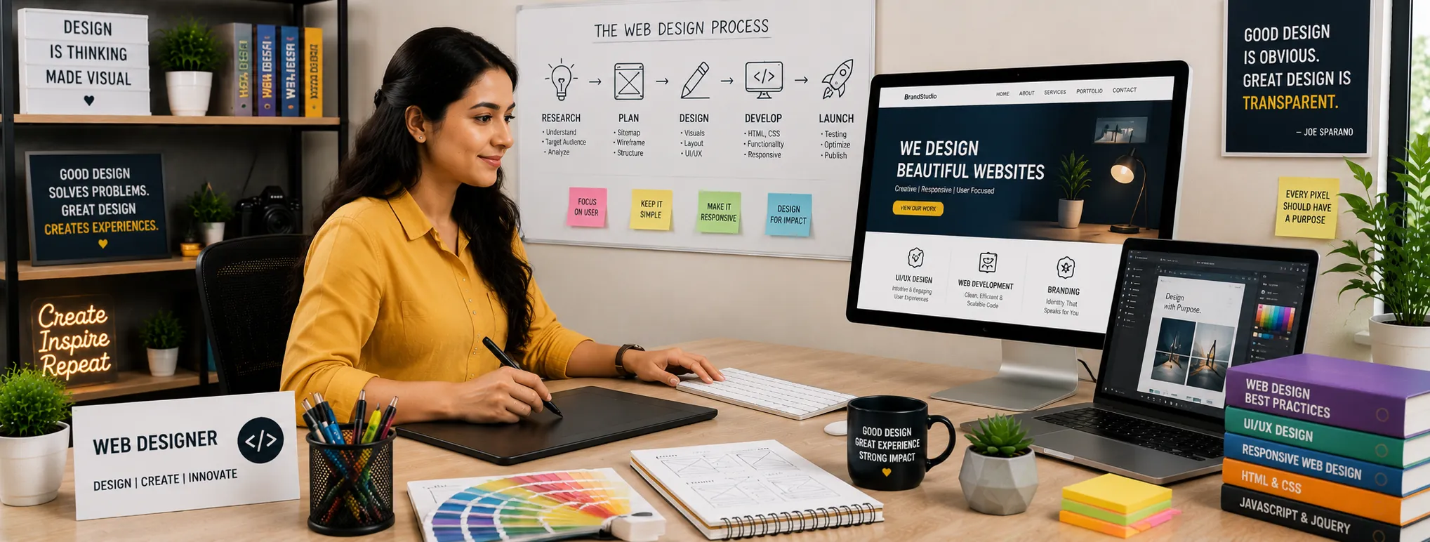 Professional web designer creating responsive websites and user-friendly interfaces for AspireLyfX