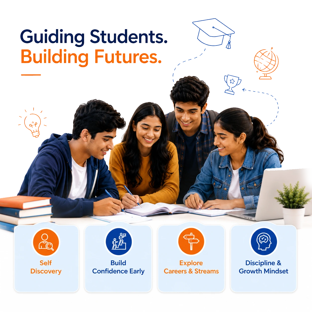 Students building confidence and career clarity